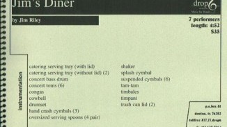 Jim’s Diner - Original Composition For Percussion Ensemble